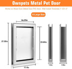 Ownpets Aluminum Extra Large Dog Door, Pet Door - Image 8