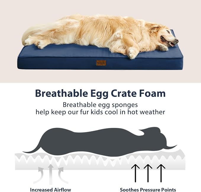 BFPETHOME Outdoor Dog Beds for Large Dogs, Waterproof Dog Bed for Medium - Image 5