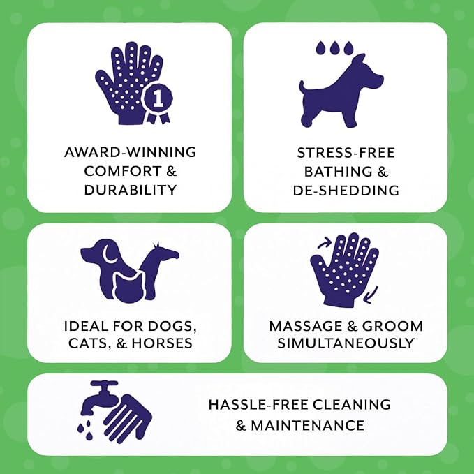H HandsOn Pet Grooming Gloves - Image 7