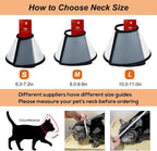Vivifying Cat Cone, Adjustable Recovery Pet Cone, Three Sizes Lightweight - Image 4