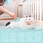 Leo's Paw The Original Pet Hair Removal Massaging Shell Comb Soft Deshedding - Image 2