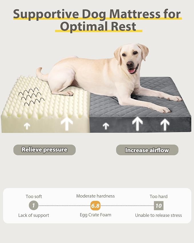 Orthopedic Dog Beds for Extra Large Dogs Waterproof Pet Mattress - Image 3