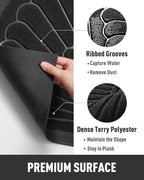 tchdio Door Mat Outdoor Indoor Entrance Doormat-Semicircular Durable Rubber Non - Image 5