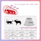 Andiker Pet Cone Recovery Dog Cone Adjustable Dog Collar Clear Padded Collar - Image 2