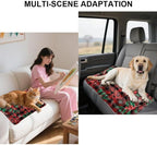 Festive Berry Snowflake Dog Crate Pad Dog Crate Bed Waterproof Pet Bed - Image 5