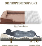 Bedfolks Orthopedic Dog Bed Extra Small, Waterproof Dog Sofa Bed - Image 2