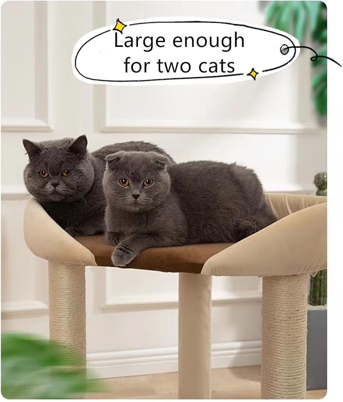 SHENGOCASE Modern Cat Tree Tower, Extra Large Platform Couch Sofa Bed - Image 9