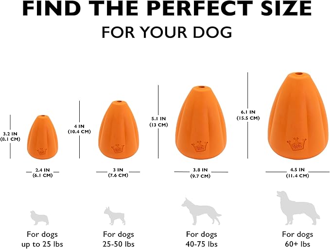Chew King by Mammoth Premium Treat Dog Toy, Extremely Durable Natural Rubber Toy - Image 5