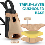 Dog Backpack Carrier, Adjustable Pet Front Carriers, Legs Out Carrying Sling - Image 4