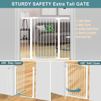 Fairy Baby 38" Extra Tall Pet Gate, 29.5"-48.8" Extra Wide Long Baby Gate - Image 7