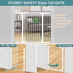 Fairy Baby 38" Extra Tall Baby Gate, 29.5"-40.5" Extra Wide Pet Gate - Image 7