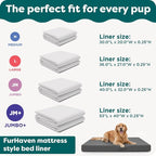 FurHaven Dog Bed Liner for Large Dogs, Water-Resistant Foam Protector - Image 6