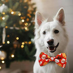 Christmas Dog Collar with Bow Tie Set, Adjustable Puppy Collar - Image 7