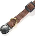 Soft Corduroy Cat Collar with Bell and Bowtie, Safety Breakaway Clasp, - Image 5