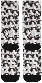 Custom Face Socks, Personalized Dog Lover Pet Photo Picture on Socks Unisex - Image 4