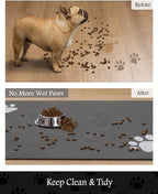 PADOOR Pet Feeding Mat-Absorbent Dog Mat - Image 3