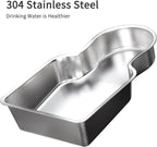 RIZZARI Stainless Steel Pet Water Feeder: 8L Large Gravity Waterer, Less Refills - Image 6