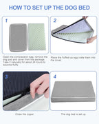 KSIIA Orthopedic Dog Bed for Crate Large Dog Bed - Image 8