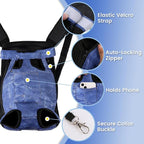 Dog Backpack Carrier, Front Pocket - Image 5