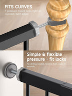 29.5-40.5" Baby Gate for Stairs, Dog Gate for Doorways, Walk Thru Auto Close - Image 3