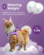 FAYOGOO Cat Harness and Leash Set | Upgrade Step-in Escape Proof Harness | - Image 4