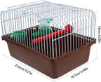 BESPORTBLE Portable Bird Cage for Lovebirds Spacious Travel Carrier - Image 4