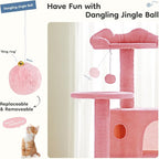 DUMOS 54-inch Indoor Cat Tree Tower –Multi-Level Pet House - Image 2