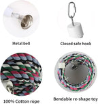 94.4inch Length Colorful Cotton Bendable Rope Perch Swing Bird Chew Toys Amazon - Image 4