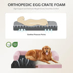 Orthopedic Dog Beds for Large Sized Dogs, Waterproof Egg Crate Foam Large Dog - Image 2