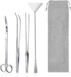 Aquarium Aquascaping Tool Stainless Steel Aquascape Tools Kit 4 in 1 Anti-Rust by Funnytek