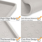 Ptlom Dog Food Mat Anti-Slip Pet Bowl Mats - Image 4