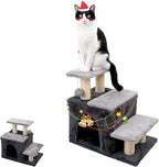 3-in-1 Pet Stairs for Cats for High Bed, Adjustable Dog Steps, Modular 3-Tier by Hapineko
