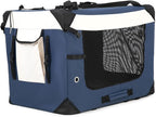 Large Cat Carrier, Collapsible Dog Travel Crate Portable Soft-Sided Pet Carrier - Image 2