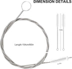 CiaraQ Bottle Cleaning Brushes, 8 Inch Nylon Tube Brush Set & A Flexible Long - Image 4