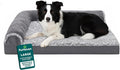 FurHaven Orthopedic Dog Bed for Large Dogs, L-Shaped Chaise Contour by FurHaven