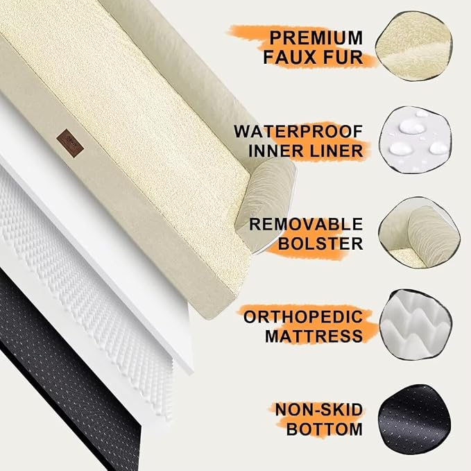 Large Dog Bed Orthopedic Washable: Extra XL XLarge Big Dog Bed - Image 5
