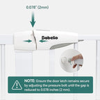 Babelio Baby Gate with Adjustable Cat Door, 29-43" Auto Close Durable Pet door - Image 9