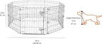 Amazon Basics Foldable Octagonal Metal Exercise Pen - Image 2
