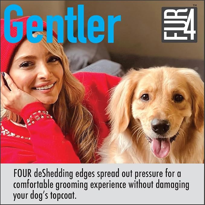 FUR4 deShedding Dog Brush for Long Hair Dogs – Pet Hair Brush - Image 3