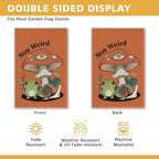 Stay Weird Garden Flag, Funny Frog Mushrooms Summer Yard Flag - Image 3