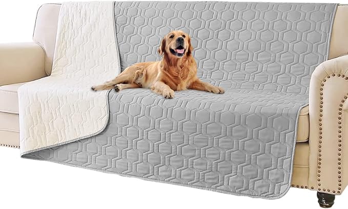 Waterproof and Non-Slip Dog Bed Cover and Pet Blanket Sofa Pet Bed Mat ，car by TcksstexFauxFurDogBedCover