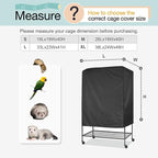 Bird Cage Cover, Breathable Black Out Lightweight Washable Dust Proof Hood - Image 6