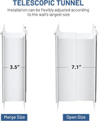 Dog Door for Wall Steel Frame, Telescoping Tunnel & Double Food-Grade Silicone - Image 6