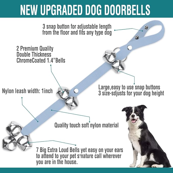 BLUETREE Dog Doorbells Premium Quality Training Potty Great Dog Bells - Image 2