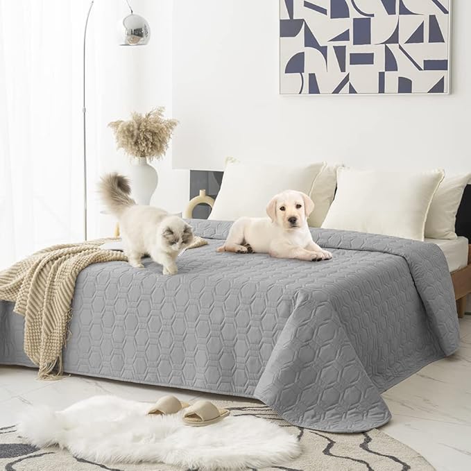 Waterproof and Anti-Slip Dog Bed Cover and Pet Blanket Sofa Pet Bed Mat ，car by TcksstexFauxFurDogBedCover