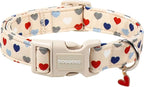 DOGWONG Valentine's Dog Collar-Hearts Print Dog Collar by DOGWONG