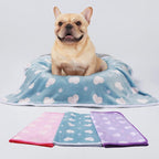 1 Pack 3 Blankets Super Soft Cute Dot Pattern Pet Blanket Flannel Throw - Image 5