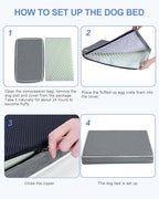 KSIIA Large Dog Bed for Crate Pad Waterproof Dog Bed - Image 8
