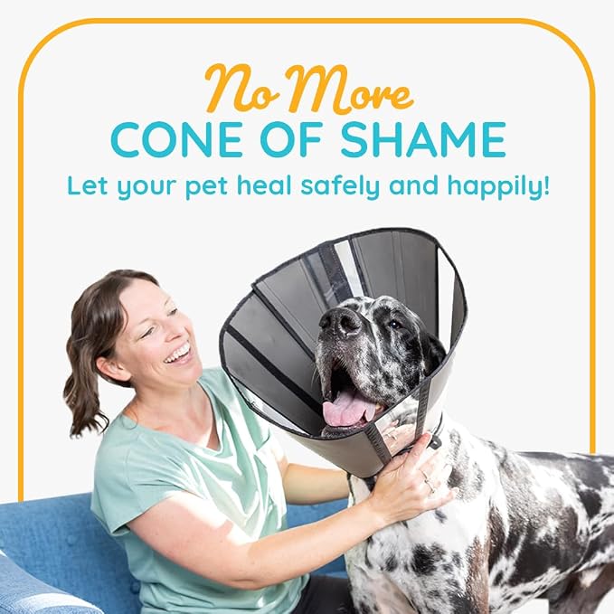 ZenPet Recovery Cone E-Collar for Dogs & Cats – Soft, Comfortable, Safe & - Image 6