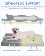 KSIIA Large Dog Bed for Crate Pad Waterproof Dog Bed - Image 3